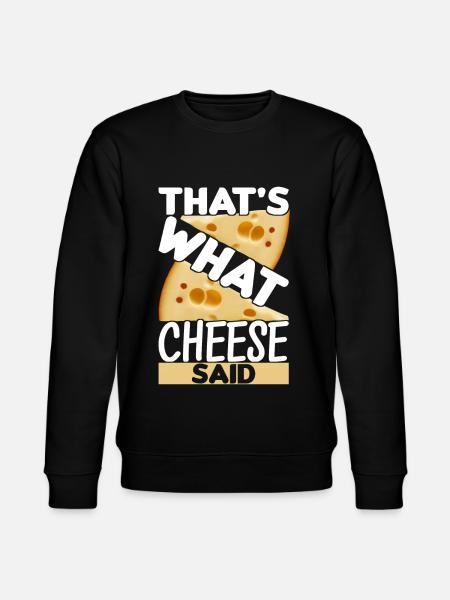 Cheese lovers Gouda cheese - Stanley/Stella CHANGER Unisex Organic Sweatshirt - black