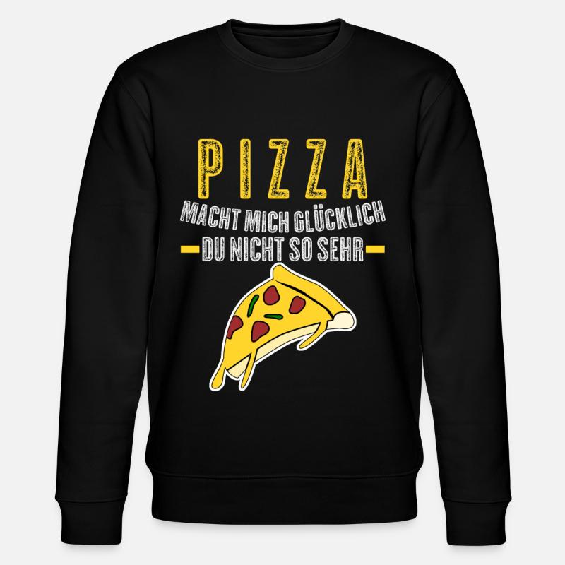 Pizza Pizzaria Pizzabäcker - Stanley/Stella Unisex Bio-Sweatshirt CHANGER  - Schwarz