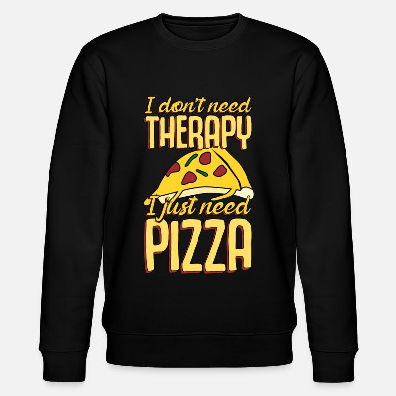 Pizza Pizza Baker funny Pizzaria - Stanley/Stella CHANGER Unisex Organic Sweatshirt - black
