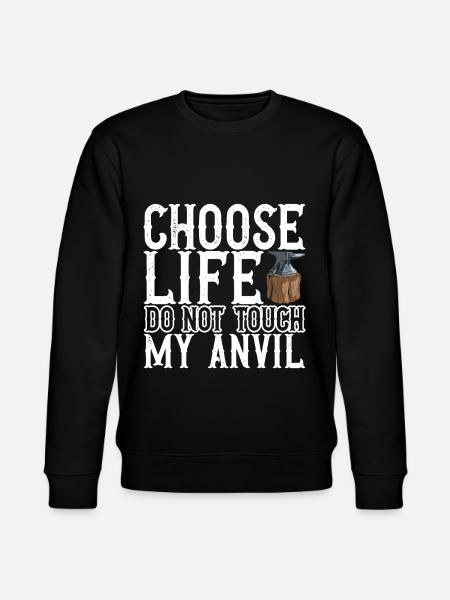 Blacksmith Forging Anvil - Stanley/Stella CHANGER Unisex Organic Sweatshirt - black