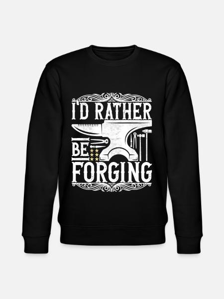 Blacksmith Forging Anvil - Stanley/Stella CHANGER Unisex Organic Sweatshirt - black