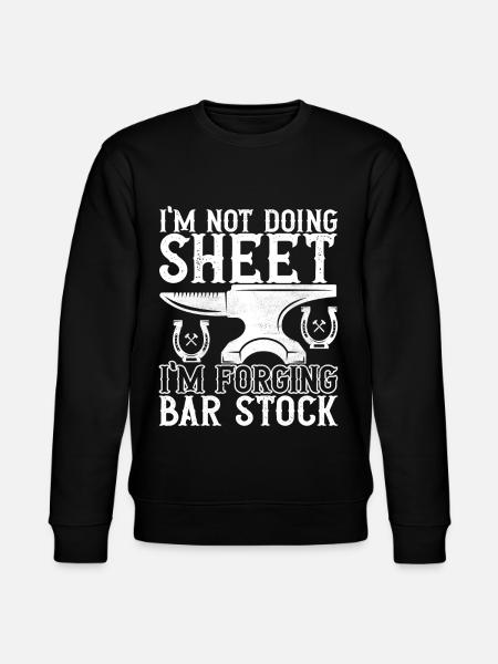 Blacksmith Forging Anvil - Stanley/Stella CHANGER Unisex Organic Sweatshirt - black