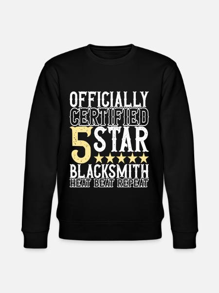 Blacksmith Forging Anvil - Stanley/Stella CHANGER Unisex Organic Sweatshirt - black