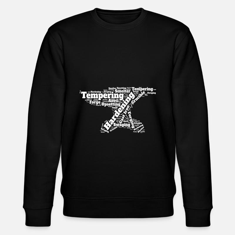 Blacksmith Forging Anvil - Stanley/Stella CHANGER Unisex Organic Sweatshirt - black