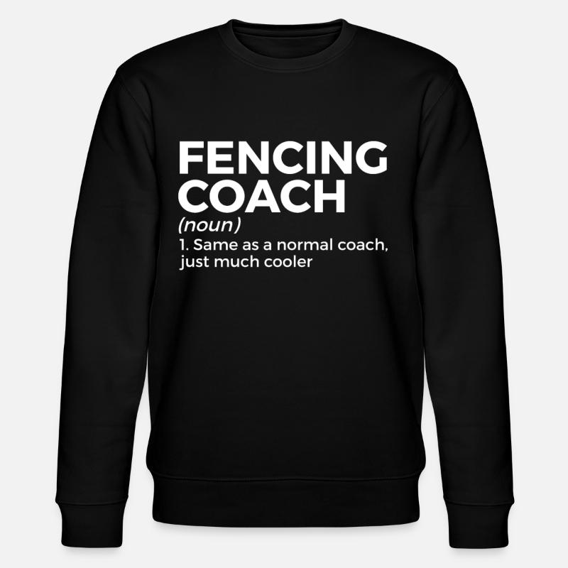 Fechten Degen Fechtduell Geschenkidee - Stanley/Stella Unisex Bio-Sweatshirt CHANGER  - Schwarz
