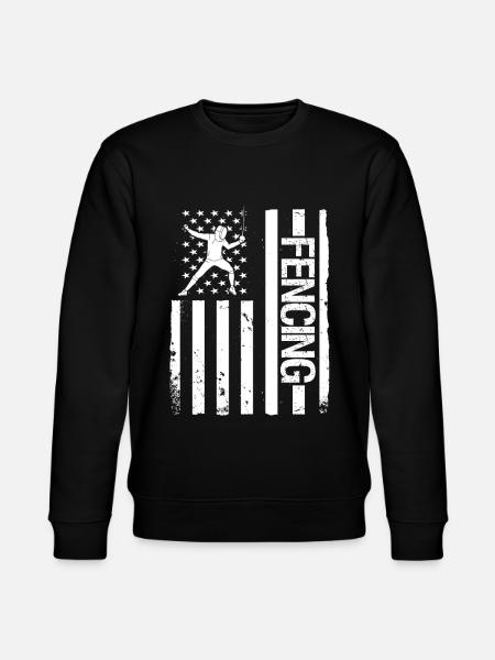 Fechten Degen Fechtduell Geschenkidee - Stanley/Stella Unisex Bio-Sweatshirt CHANGER - Schwarz