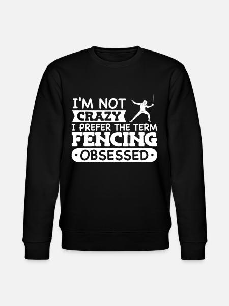 Fechten Degen Fechtduell Geschenkidee - Stanley/Stella Unisex Bio-Sweatshirt CHANGER  - Schwarz