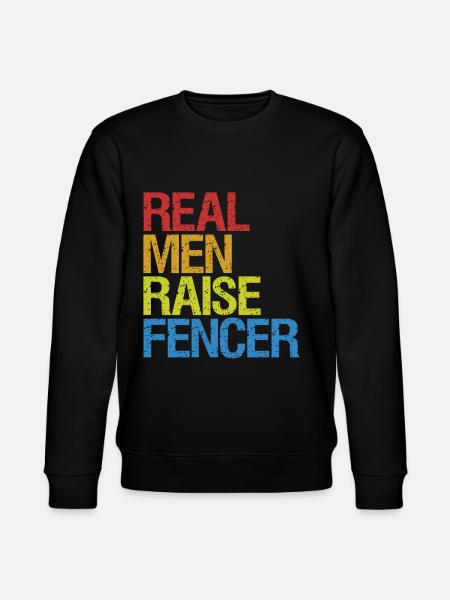 Fechten Degen Fechtduell Geschenkidee - Stanley/Stella Unisex Bio-Sweatshirt CHANGER  - Schwarz
