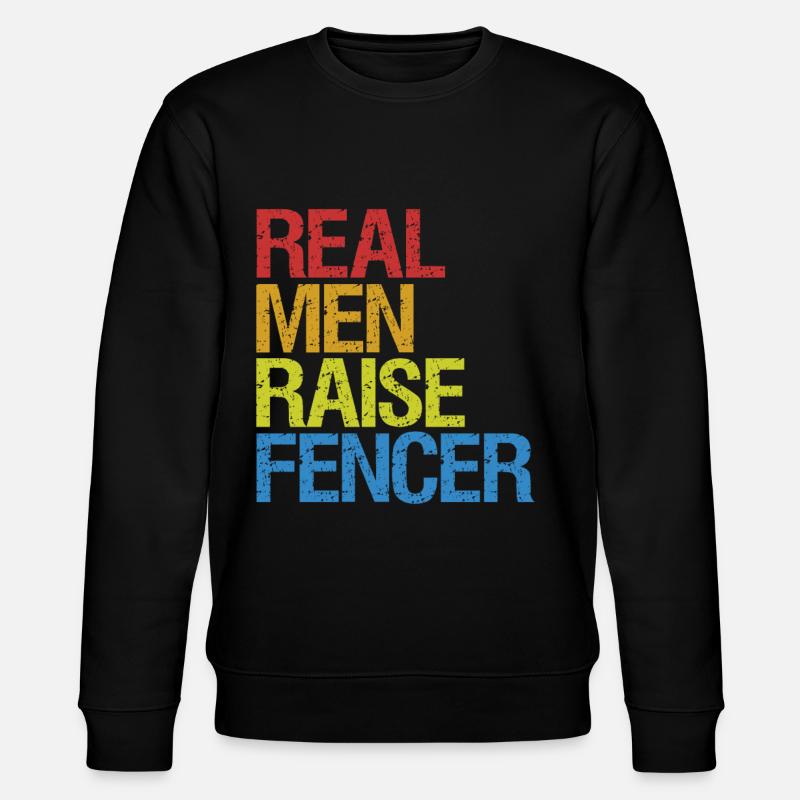 Fechten Degen Fechtduell Geschenkidee - Stanley/Stella Unisex Bio-Sweatshirt CHANGER - Schwarz