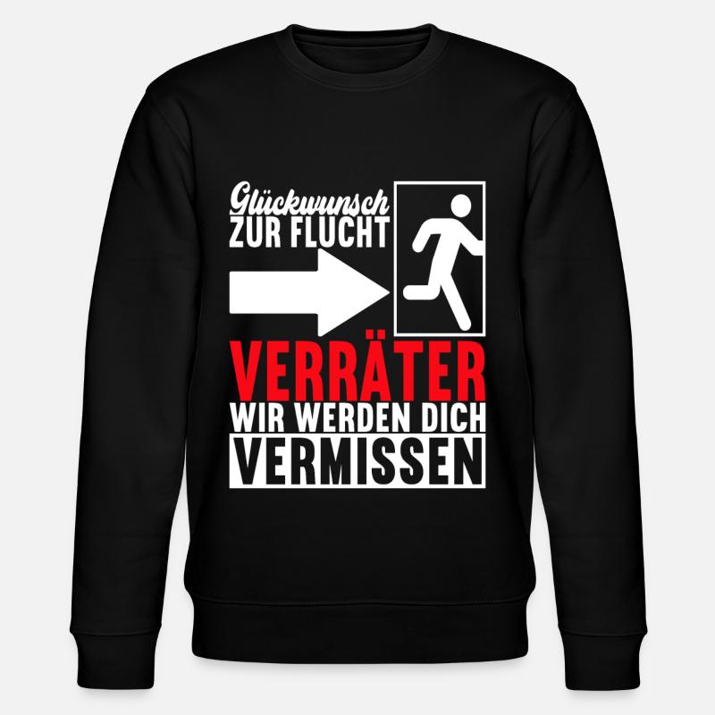 Abschiedsgeschenk Kollege Jobwechsel - Stanley/Stella Unisex Bio-Sweatshirt CHANGER  - Schwarz