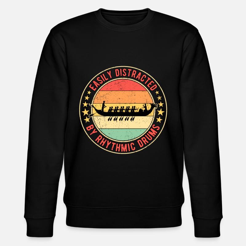 Drachenbootrennen Drachenboot Rhythmic Drums - Stanley/Stella Unisex Bio-Sweatshirt CHANGER  - Schwarz