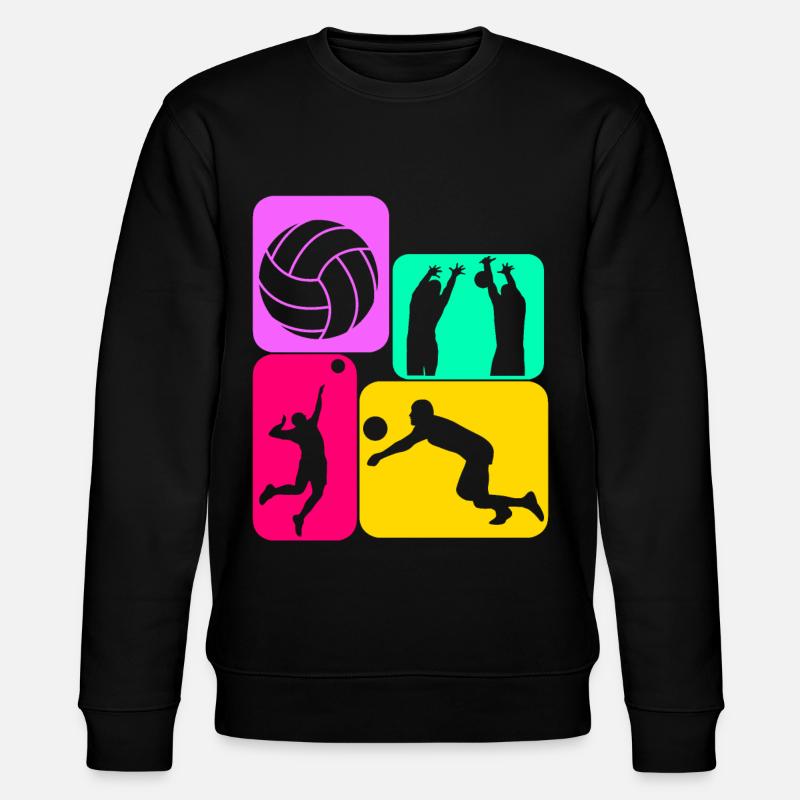 Joueurs de volley-ball - Sweat bio CHANGER Stanley/Stella Unisexe - noir