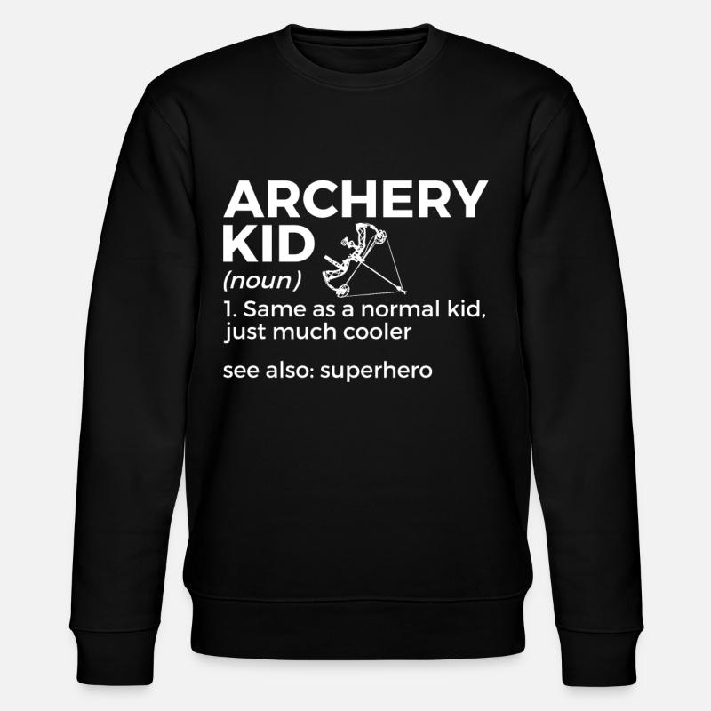Archery Archer - Stanley/Stella CHANGER Unisex Organic Sweatshirt - black