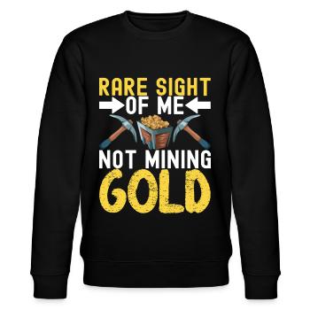 Gold Diggers Gold Mining - Stanley/Stella CHANGER Unisex Organic Sweatshirt - black - Front - Nik (191cm) & Marisol (170cm)