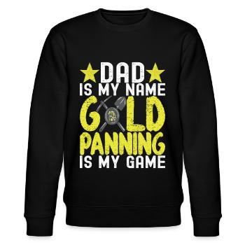 Gold Diggers Gold Mining - Stanley/Stella CHANGER Unisex Organic Sweatshirt - black - Front - Nik (191cm) & Marisol (170cm)
