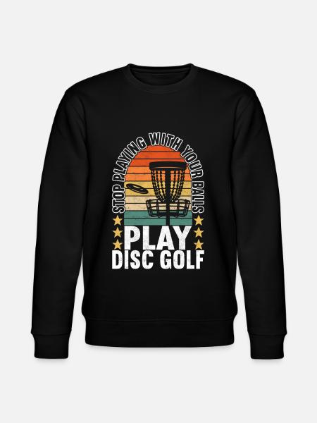 Disc Golf Disc Golfer - Stanley/Stella CHANGER Unisex Organic Sweatshirt - black