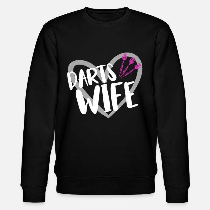 Darts Player Darts - Stanley/Stella CHANGER Unisex Organic Sweatshirt - black