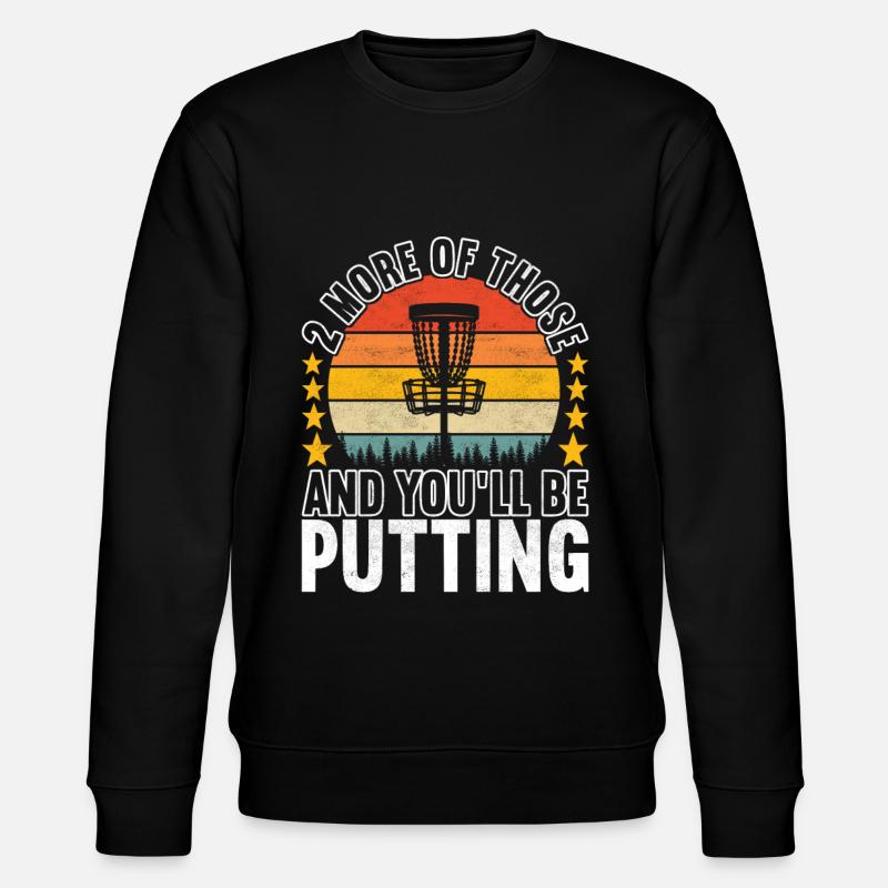 Disc Golf Disc Golfer - Stanley/Stella CHANGER Unisex Organic Sweatshirt - black