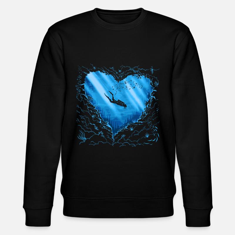 Diving Diver Diver - Stanley/Stella CHANGER Unisex Organic Sweatshirt - black