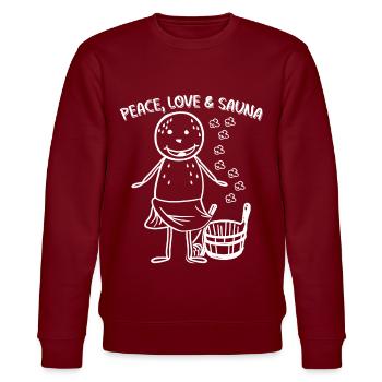 Saunieren Sauna - Sweat bio CHANGER Stanley/Stella Unisexe - bordeaux - Devant - Nik (191cm) & Marisol (170cm)