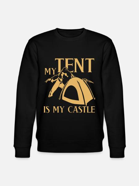 Camping Camping Camping Tent Camper - Stanley/Stella CHANGER Unisex Organic Sweatshirt - black