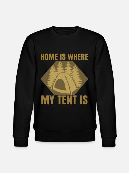 Camping Camping Tent Camping - Stanley/Stella CHANGER Unisex Organic Sweatshirt - black