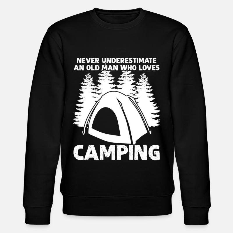 Camping Camping Camping Tent - Stanley/Stella CHANGER Unisex Organic Sweatshirt - black