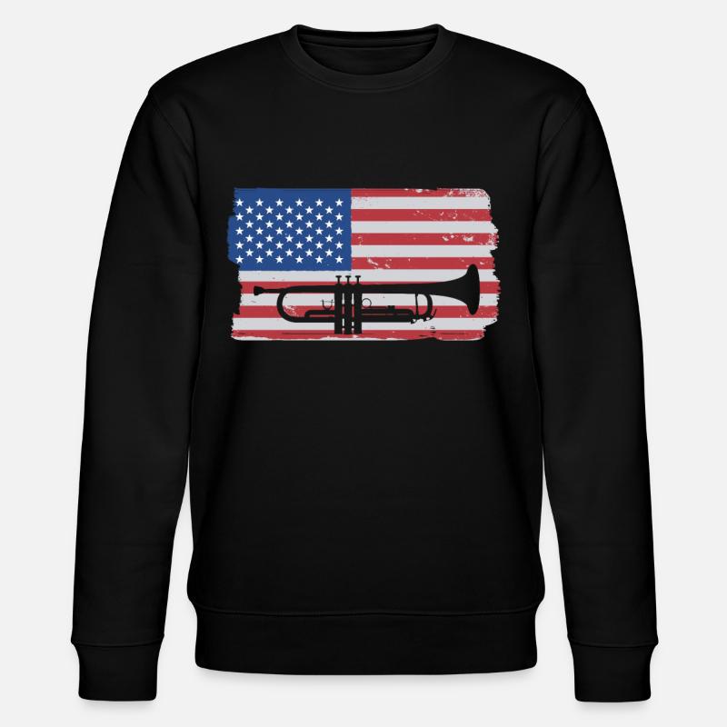 Trompette Musicien Cuivres - Sweat bio CHANGER Stanley/Stella Unisexe - noir