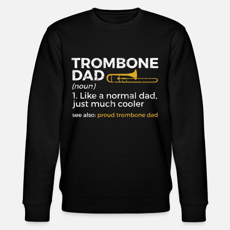 Trombone Musician Brass Band - Stanley/Stella CHANGER Unisex Organic Sweatshirt - black