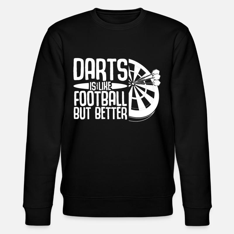 Darts Dartboard Dart - Stanley/Stella Unisex Bio-Sweatshirt CHANGER  - Schwarz