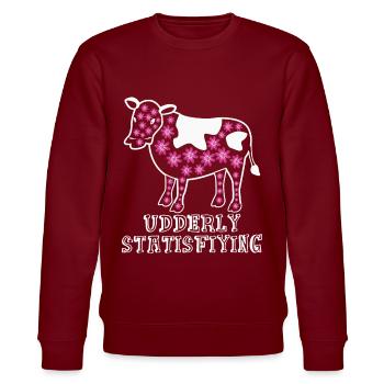 Cow Farmer Vaches - Sweat bio CHANGER Stanley/Stella Unisexe - bordeaux - Devant - Nik (191cm) & Marisol (170cm)