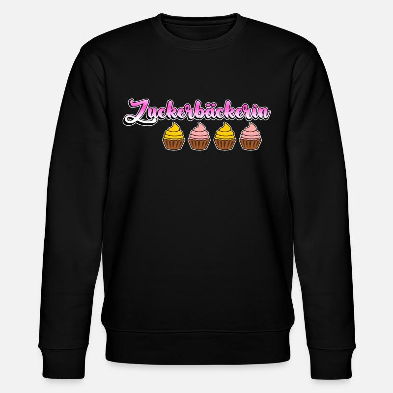 Konditorin Cupcakes Zuckerbäckerin - Stanley/Stella Unisex Bio-Sweatshirt CHANGER - Schwarz