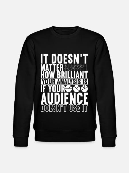 Data Scientist Data Analyst - Stanley/Stella CHANGER Unisex Organic Sweatshirt - black