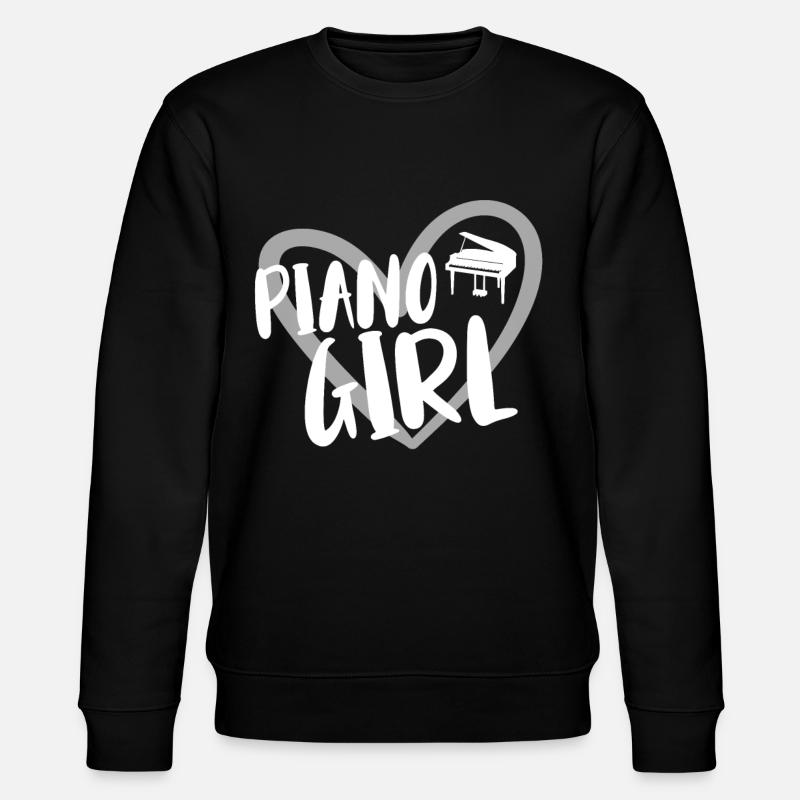 Piano Musician - Stanley/Stella CHANGER Unisex Organic Sweatshirt - black