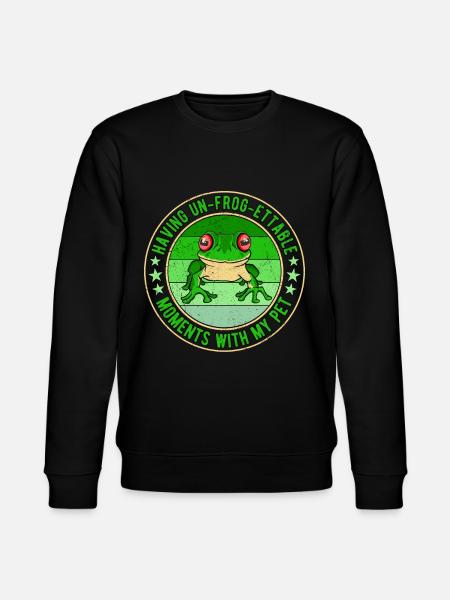 Red-eyed tree frog Un-Frog-Ettable - Stanley/Stella CHANGER Unisex Organic Sweatshirt - black