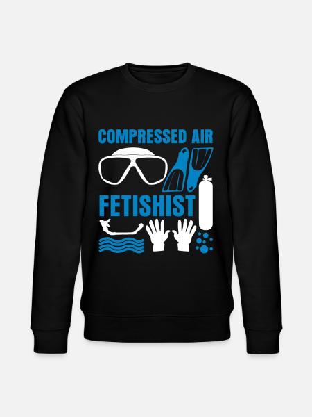 Diving Diver Goggles - Stanley/Stella CHANGER Unisex Organic Sweatshirt - black