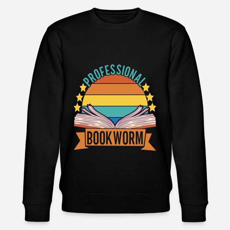 Lecture de livres Bookworm - Sweat bio CHANGER Stanley/Stella Unisexe - noir