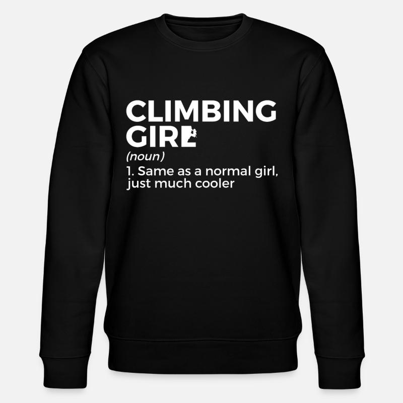 Climbing Mountaineering - Stanley/Stella CHANGER Unisex Organic Sweatshirt - black