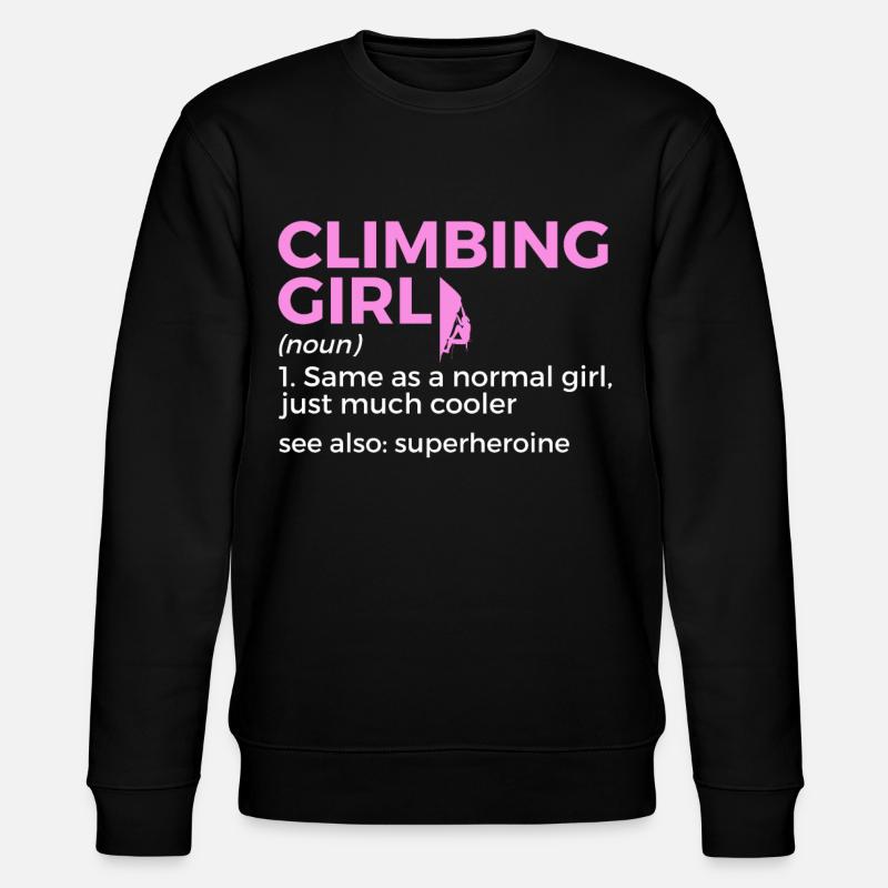 Climbing Mountaineering - Stanley/Stella CHANGER Unisex Organic Sweatshirt - black