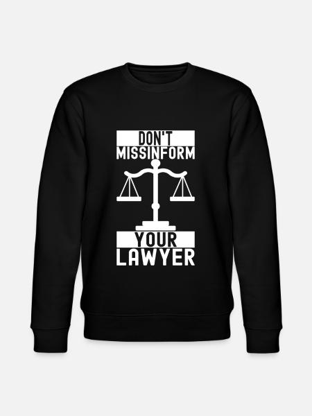 Law Student Judge Prosecutor - Stanley/Stella CHANGER Unisex Organic Sweatshirt - black