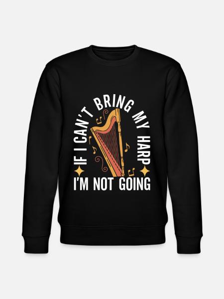 Harp harp player - Stanley/Stella CHANGER Unisex Organic Sweatshirt - black