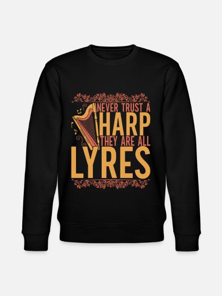 Harp harp player - Stanley/Stella CHANGER Unisex Organic Sweatshirt - black