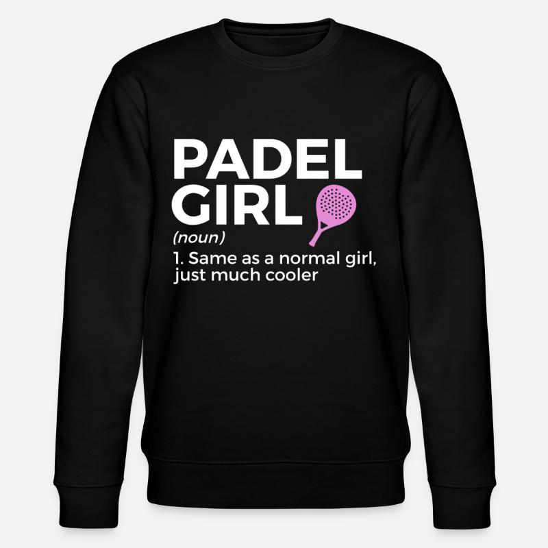 Padel Tennis - Sweat bio CHANGER Stanley/Stella Unisexe - noir