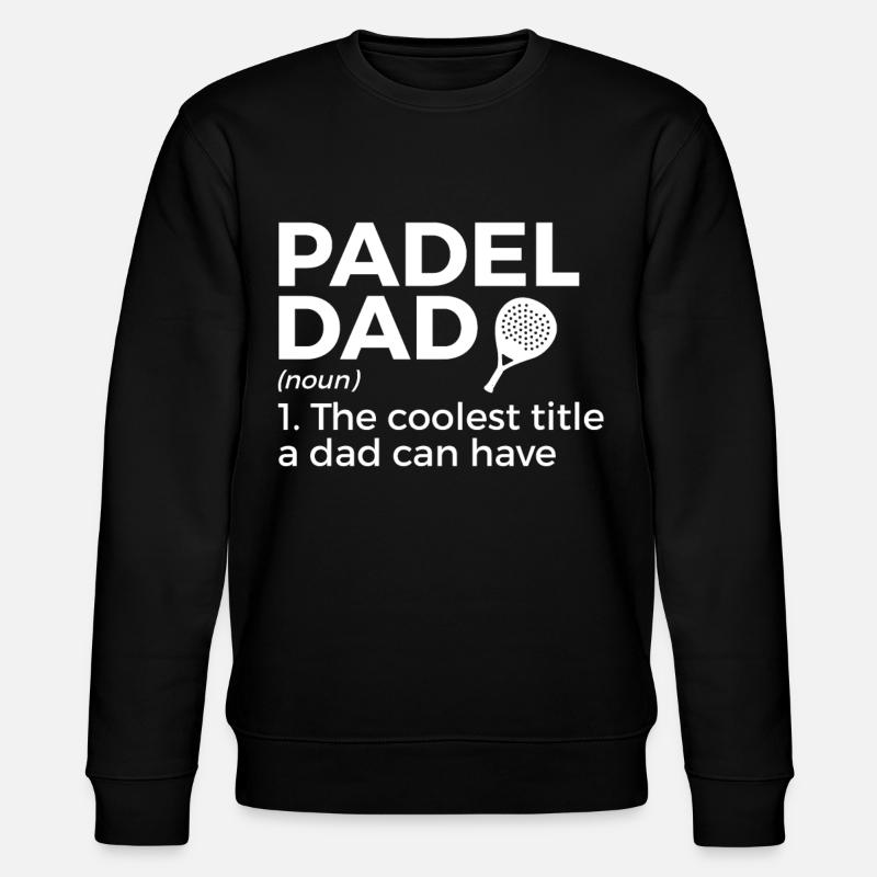 Padel Tennis - Sweat bio CHANGER Stanley/Stella Unisexe - noir