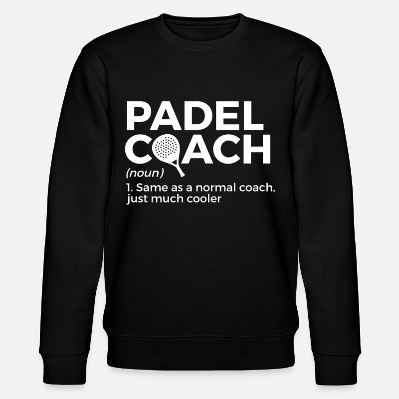 Padel Tennis - Sweat bio CHANGER Stanley/Stella Unisexe - noir