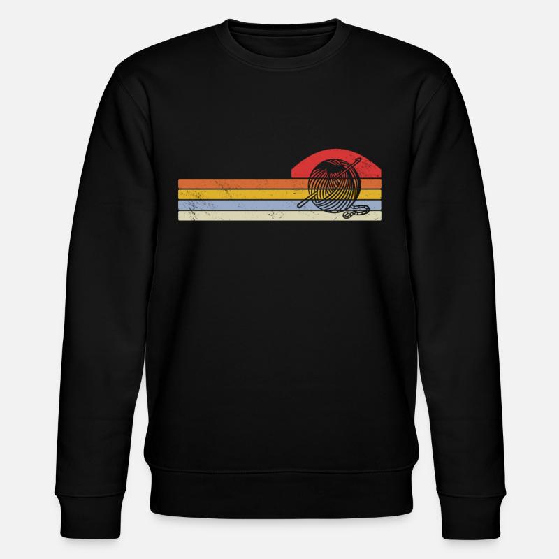 Crochet - Sweat bio CHANGER Stanley/Stella Unisexe - noir