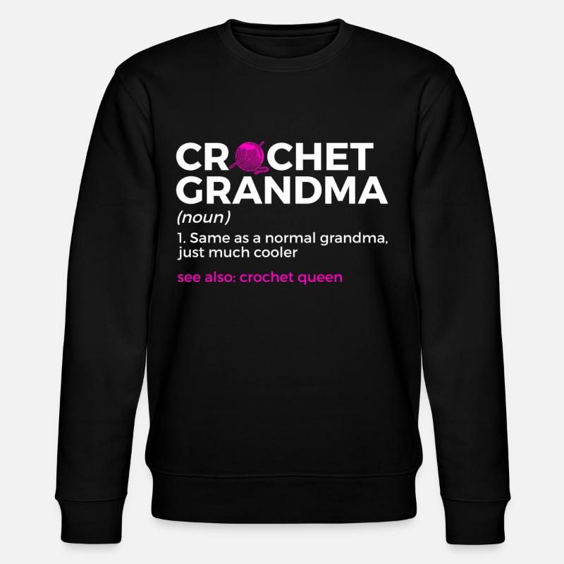 Crochet - Stanley/Stella CHANGER Unisex Organic Sweatshirt - black