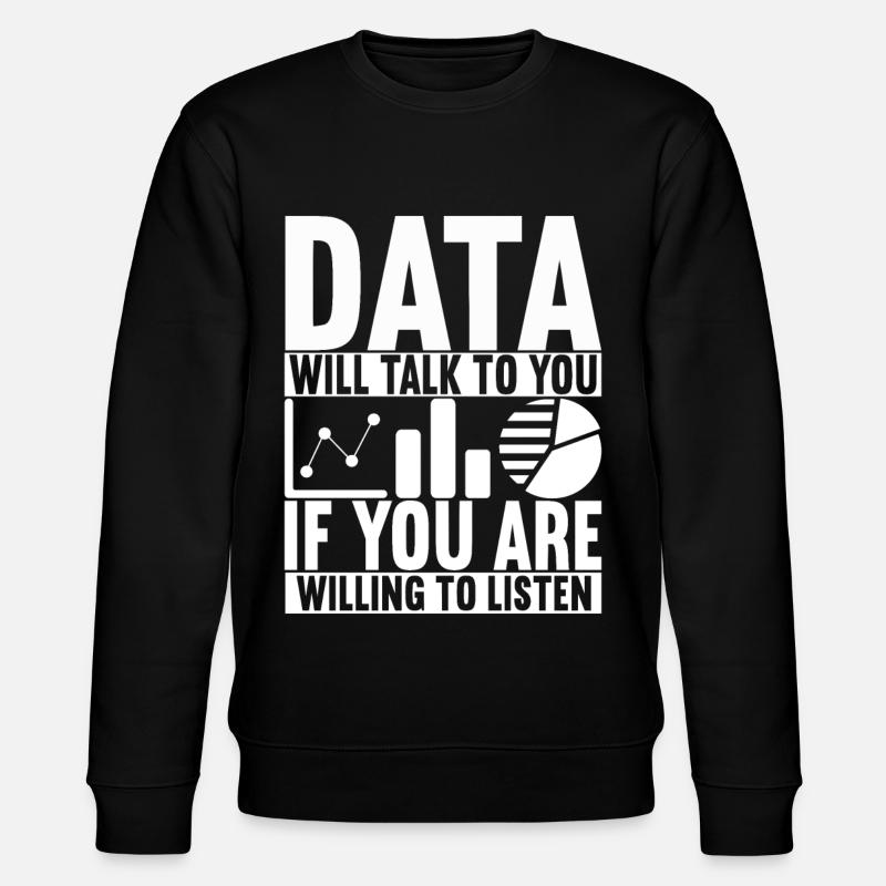 Data Scientist Data Analyst - Stanley/Stella Unisex Bio-Sweatshirt CHANGER - Schwarz