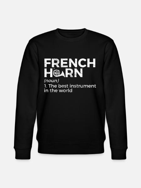 French horn musicians - Stanley/Stella CHANGER Unisex Organic Sweatshirt - black
