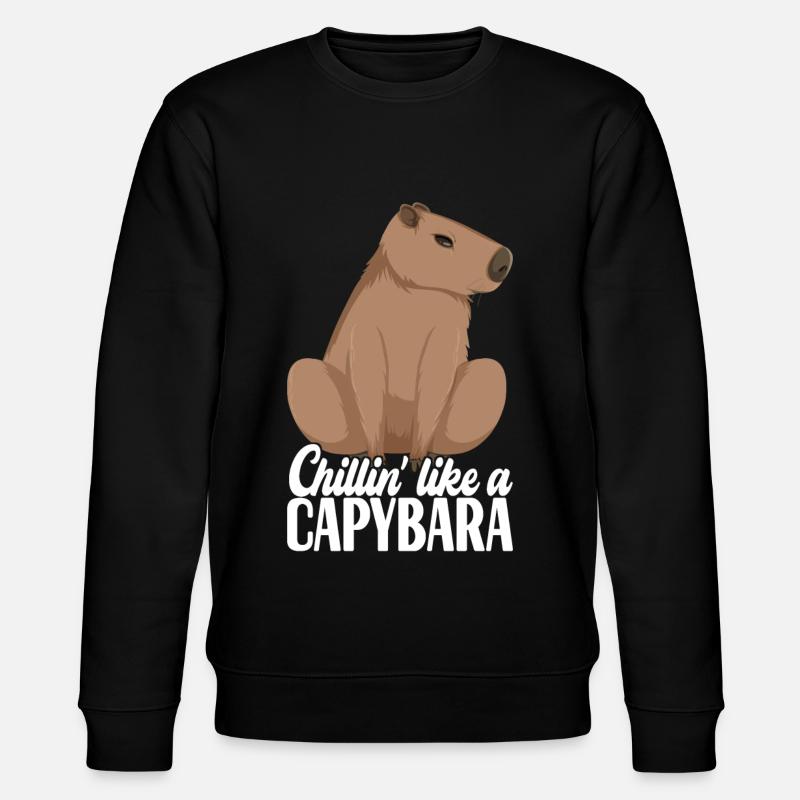 Capybara - Stanley/Stella CHANGER Unisex Organic Sweatshirt - black